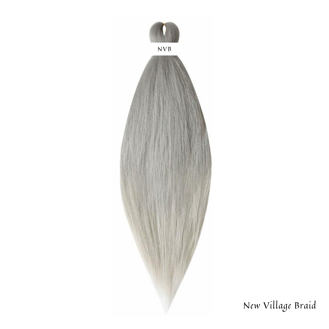 NVB Silver Pre Stretched Hair for Braids