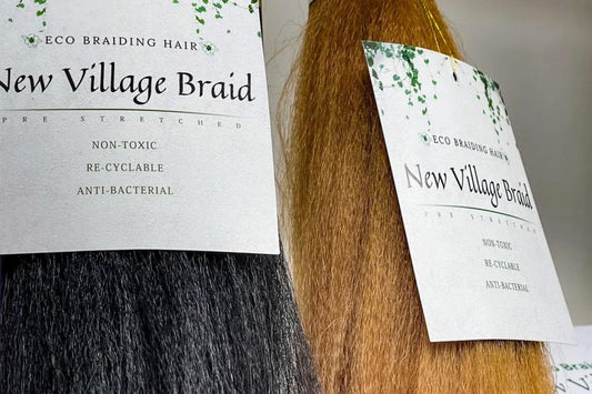 New Village Braid eco-braiding hair, black, blonde